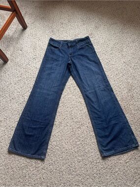 LONDONJEAN Dark Blue Wide-Leg Women's Jeans